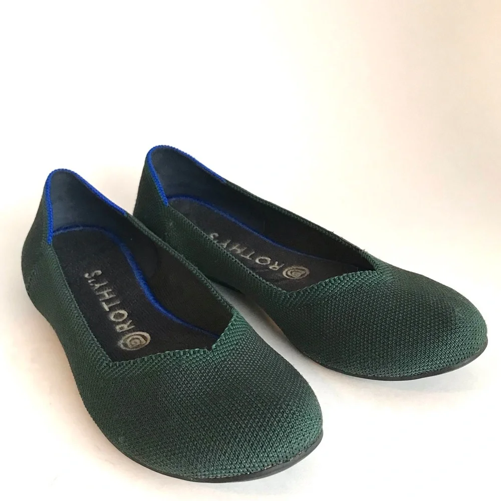 Rothy’s The Flat Green Round Toe (7.5) - Picture 2 of 12